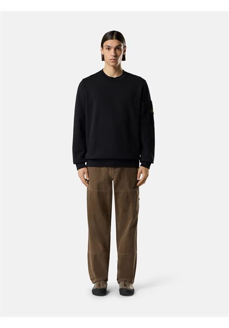 6100019 sweatshirt man black STONE ISLAND | L1S15 6100019 S0410V0029